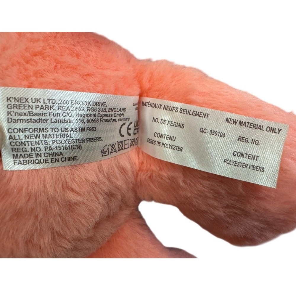 Care Bears Love-a-Lot Bear Plush 11in Pink Unlock the Magic Heart Badge - Picture 6 of 6
